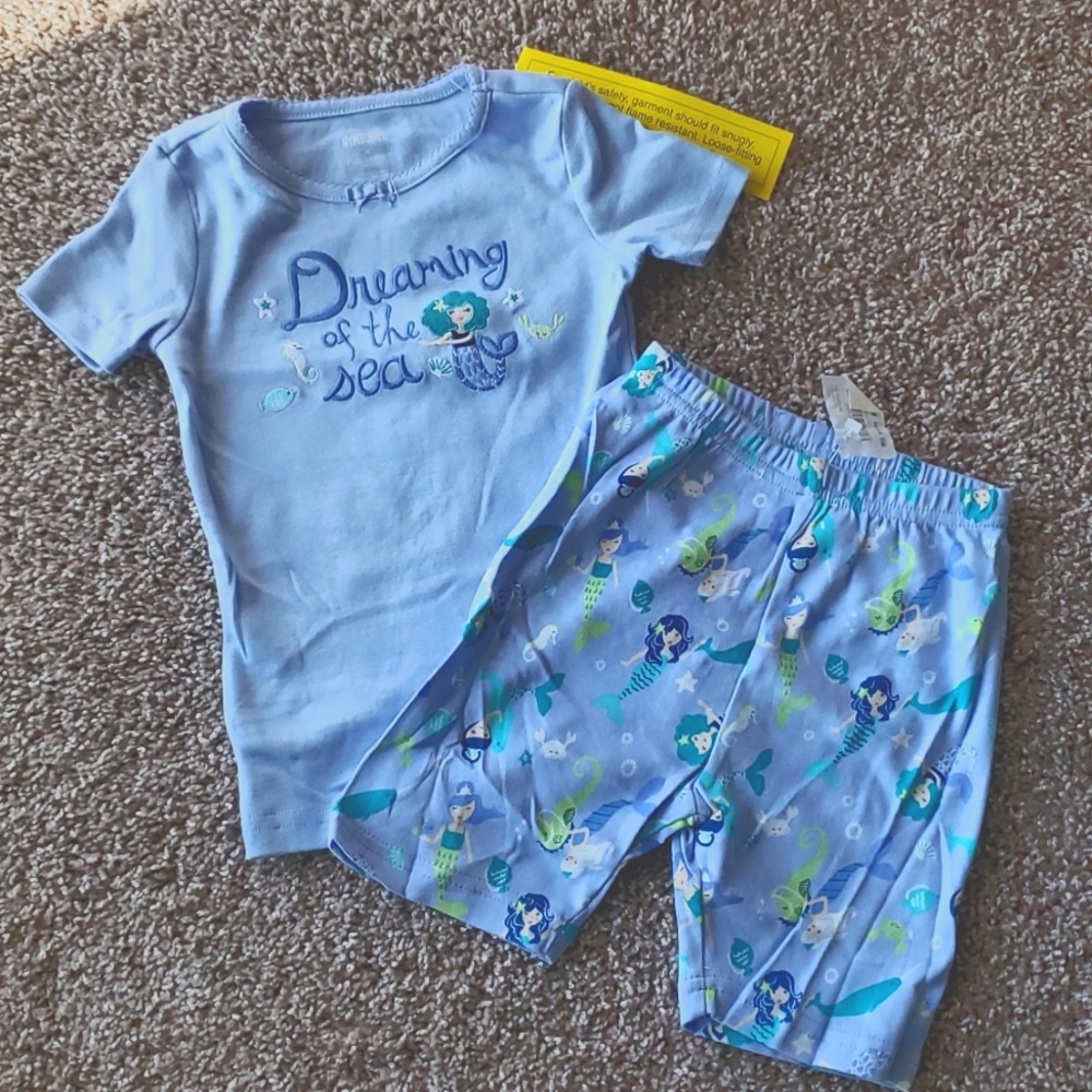 Gymboree Pajamas Set Size 4 Mermaid set NWT